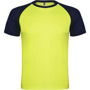 Indianapolis rvid ujj gyerek sportpl, fluor yellow, navy blue (T-shirt, pl, kevertszlas, mszlas)