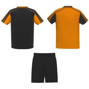 Juve uniszex sport szett, orange, solid black (T-shirt, pl, kevertszlas, mszlas)