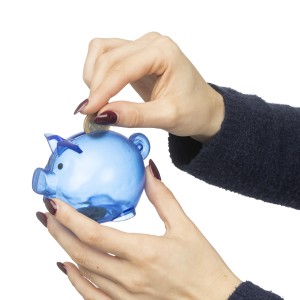 Malacpersely, �jrahasznos�tott PS, k�k