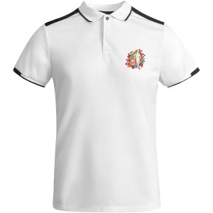 Tamil rvid ujj frfi sportpl, white, solid black (T-shirt, pl, kevertszlas, mszlas)